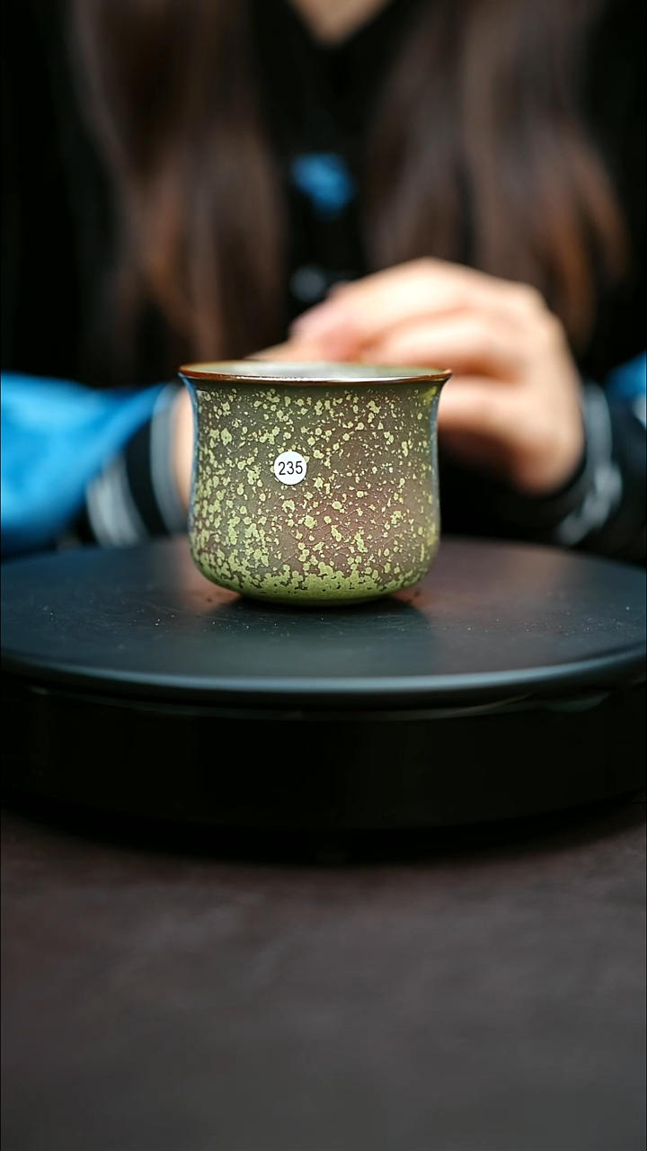 235#原矿钧瓷炉钧釉玉兰杯