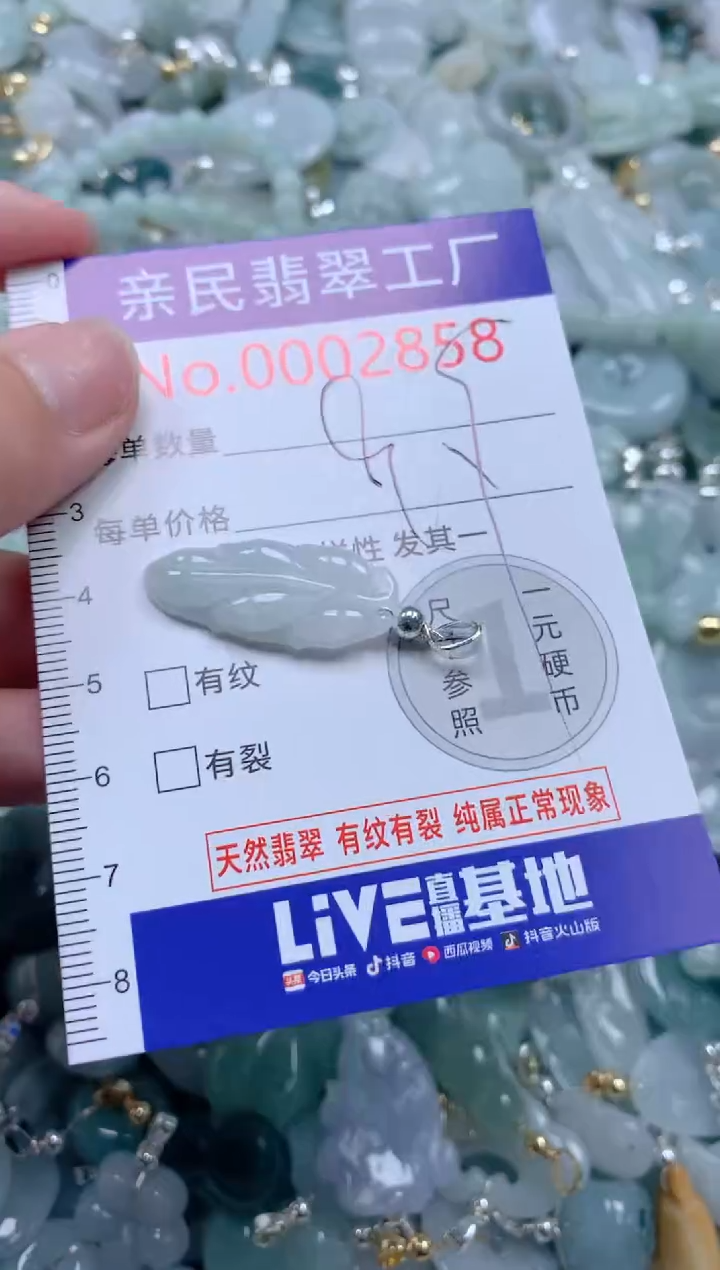 翡翠未镶嵌吊坠(不含链)2858
