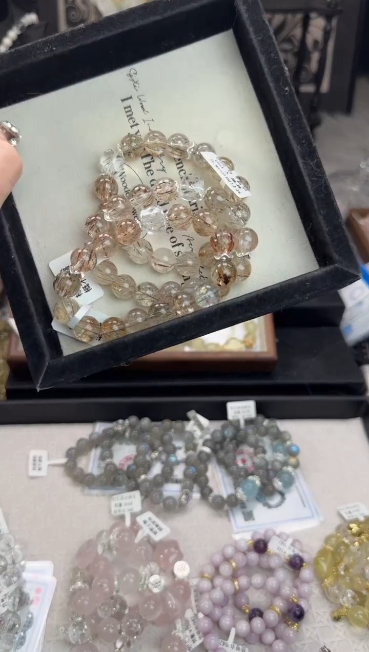 水晶手链未镶嵌天然水晶 多样性发货