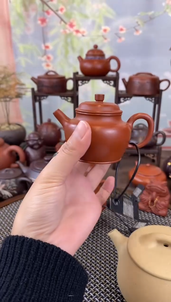 茶壶紫砂朱泥德钟90cc
