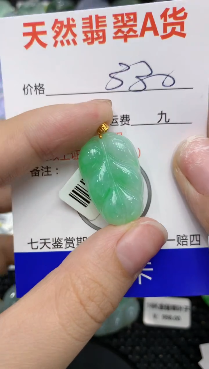 【闪购商品】翡翠颈饰18K金镶嵌111111111
