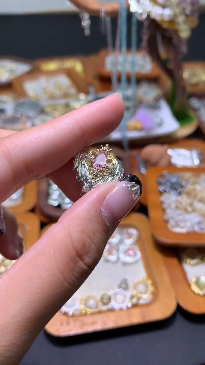 锆石合金爱心天使魔盒8元2个