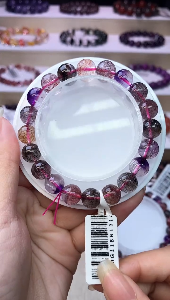 【闪购商品】水晶手链未镶嵌黑加仑超七9m+