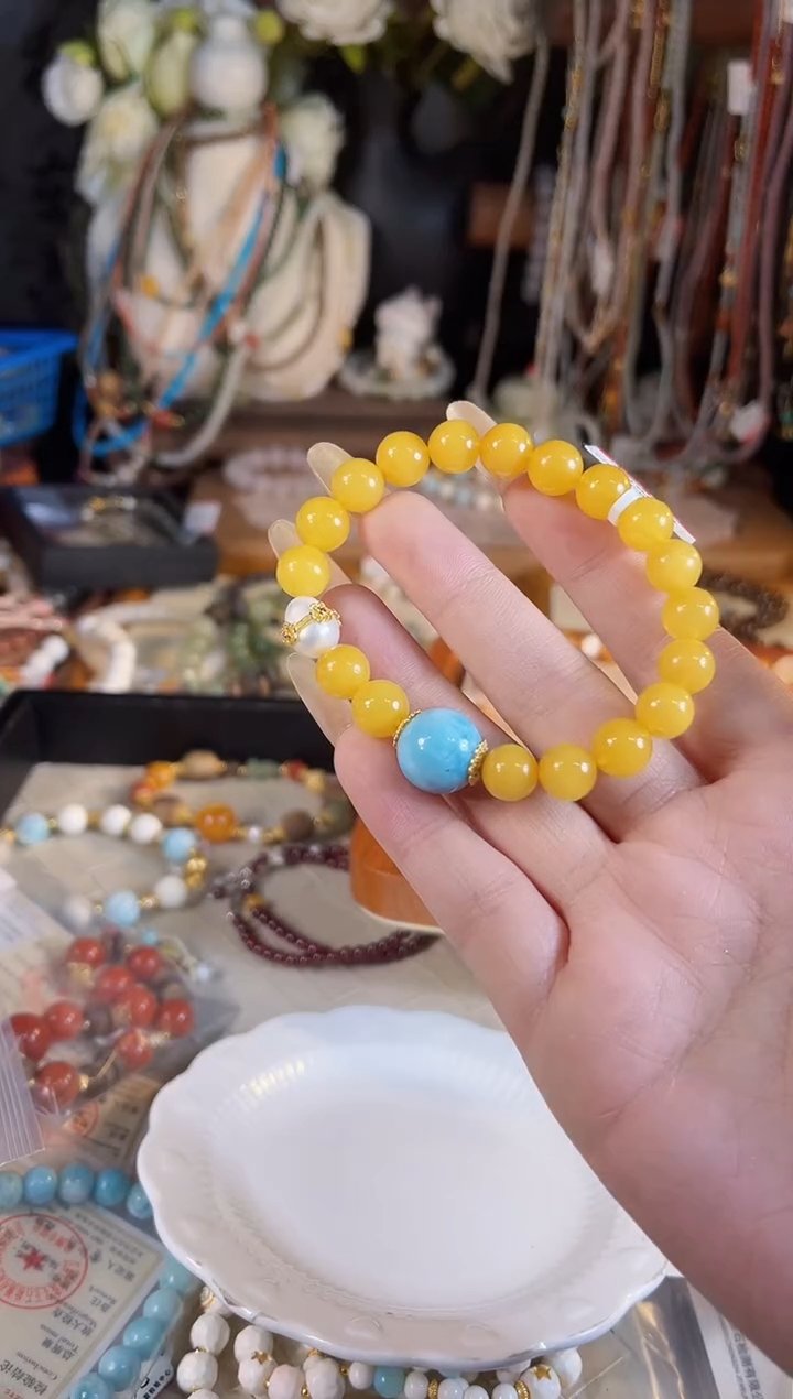 【闪购商品】蜜蜡手链未镶嵌多样性发货其一