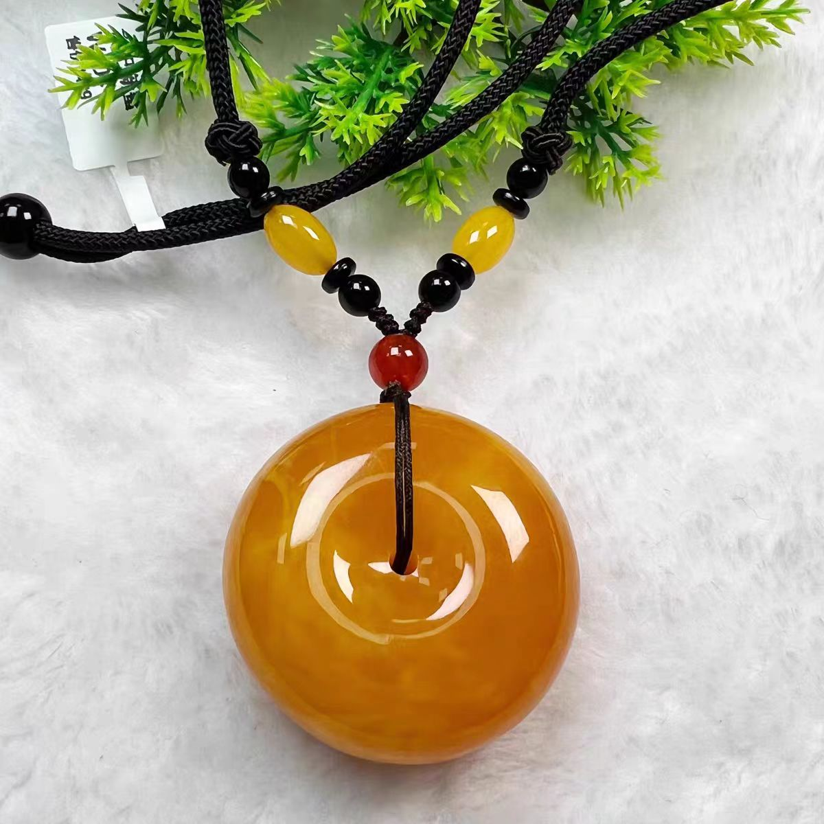 肠总甄选蜜蜡平安扣-20801