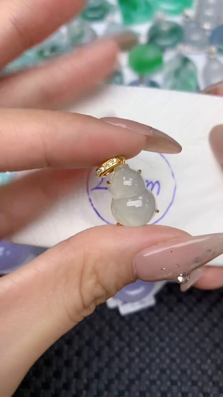 颈饰未镶嵌翡翠天然缅甸翡翠a货百元以上9元证书费自理