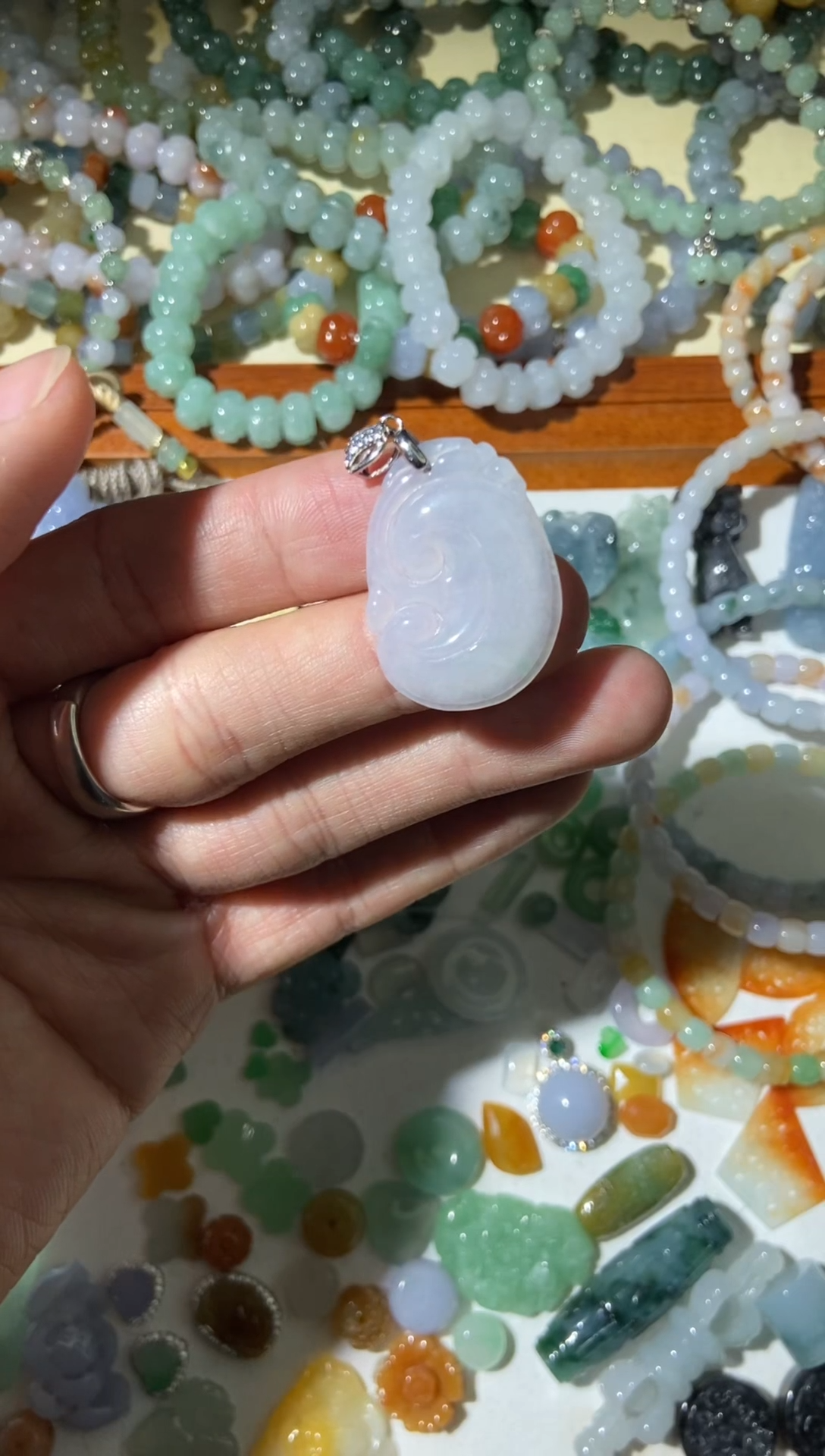 【闪购商品】翡翠颈饰未镶嵌【闪购商品】 天然翡翠