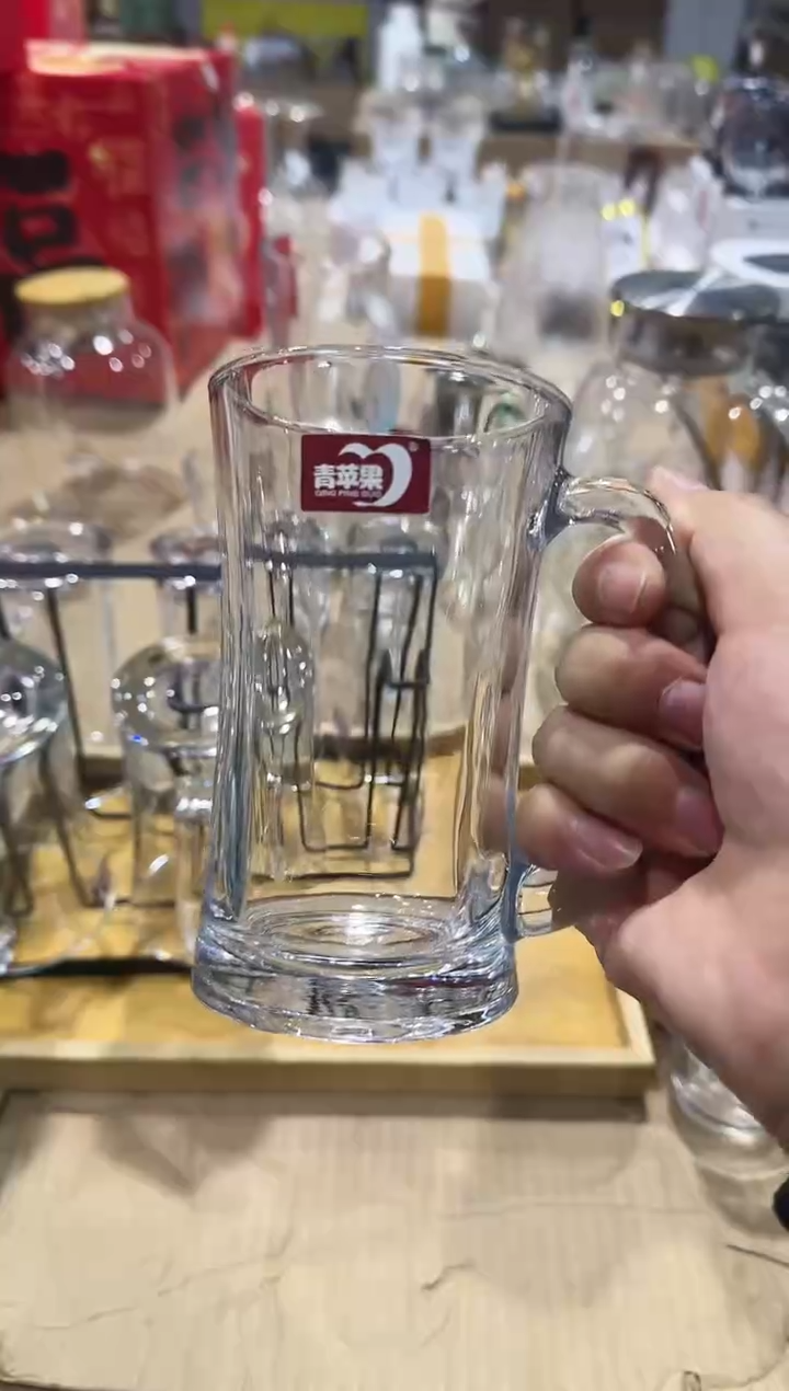 【闪购商品】玻璃无盖款青苹果闪购价6只