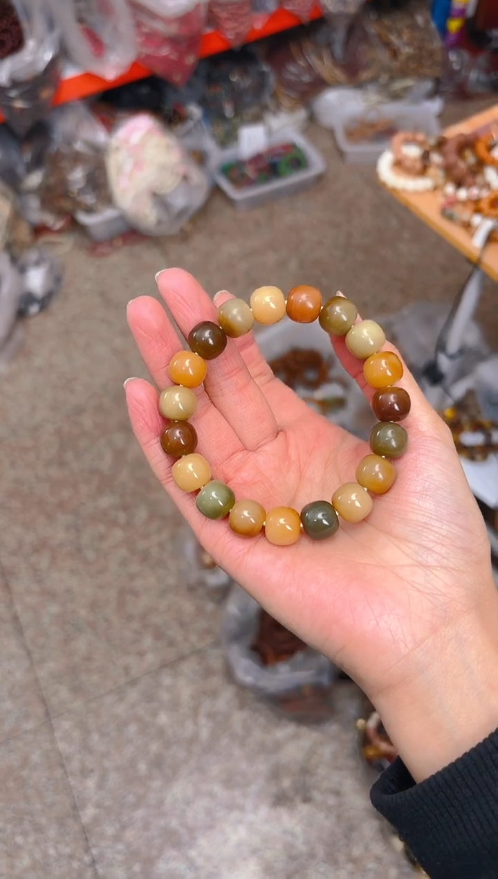 吊坠菩提根/象牙果浓郁多宝桶珠单圈