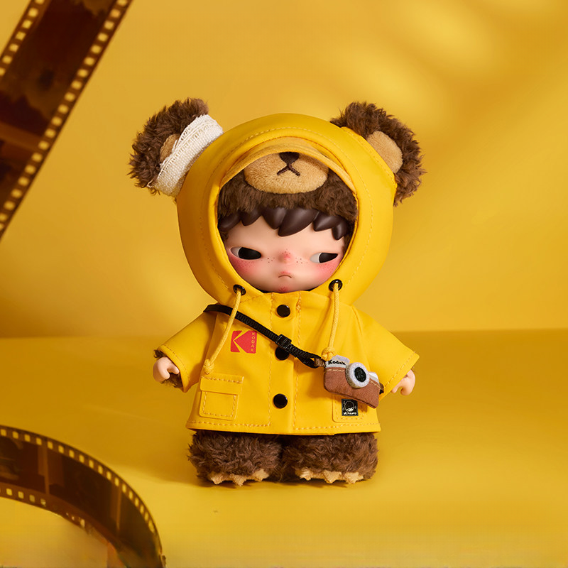 POP MART/泡泡玛特小野Hirono × Kodak 咔哒小野熊毛绒挂件