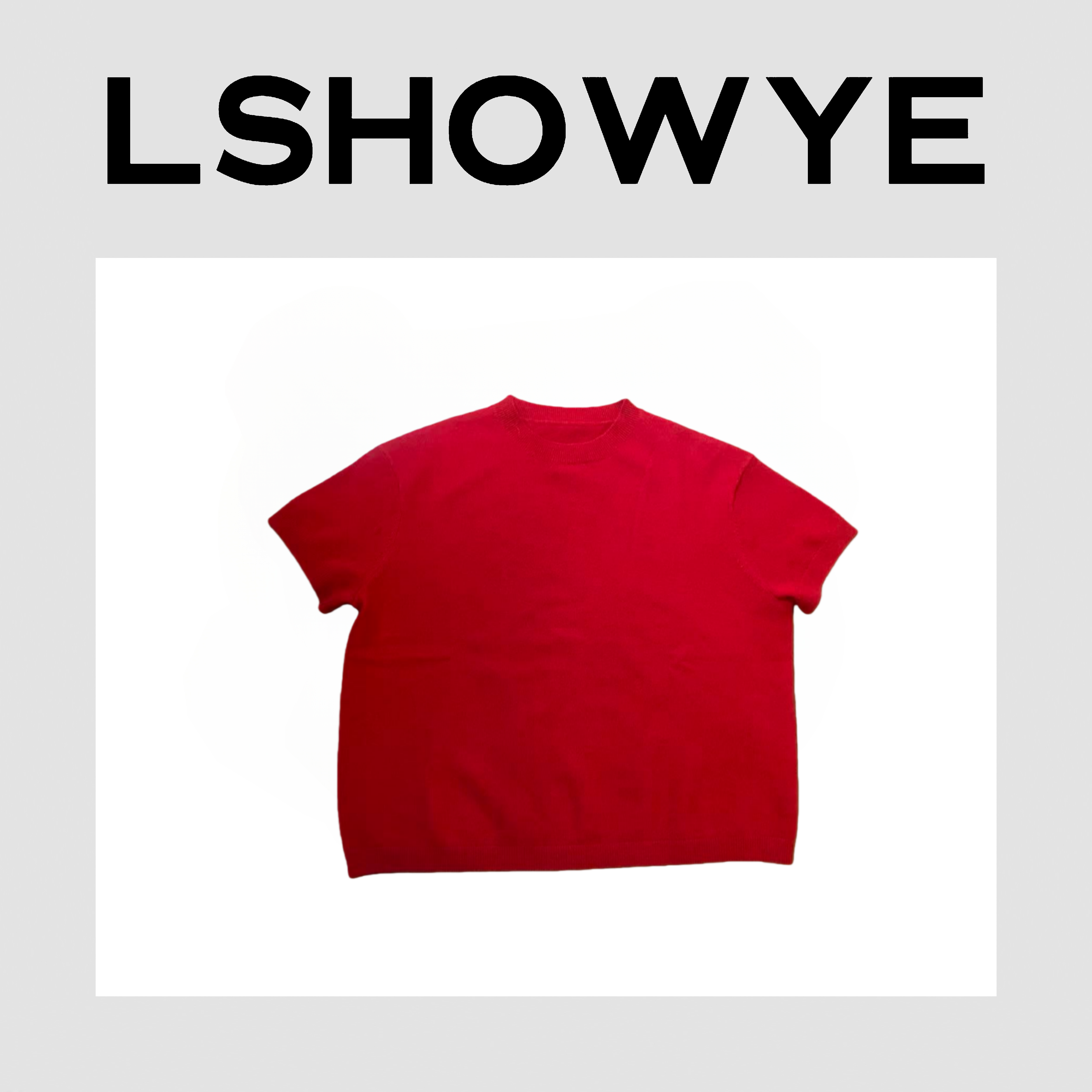 LSHOWYE｜羊毛短袖T恤 AC2M517377