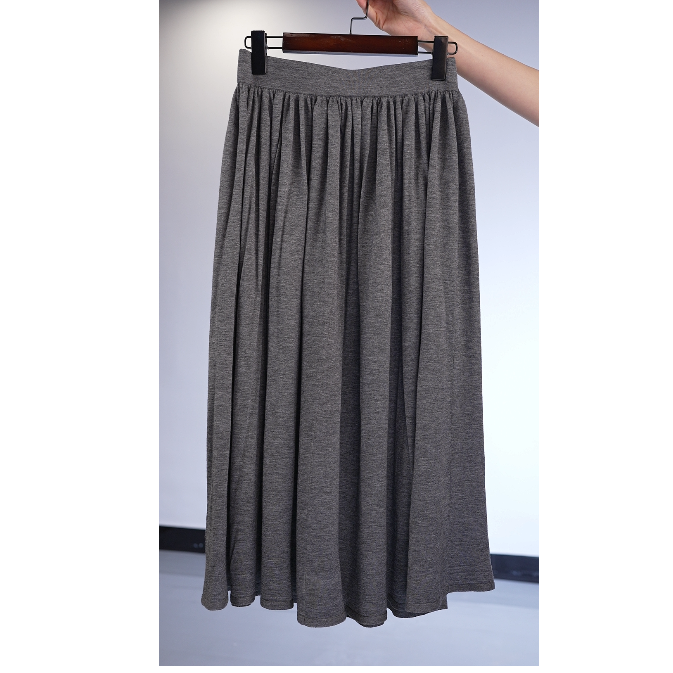 【轻奢-高级】时尚百搭显瘦中长款半身裙女中长伞裙-2508048