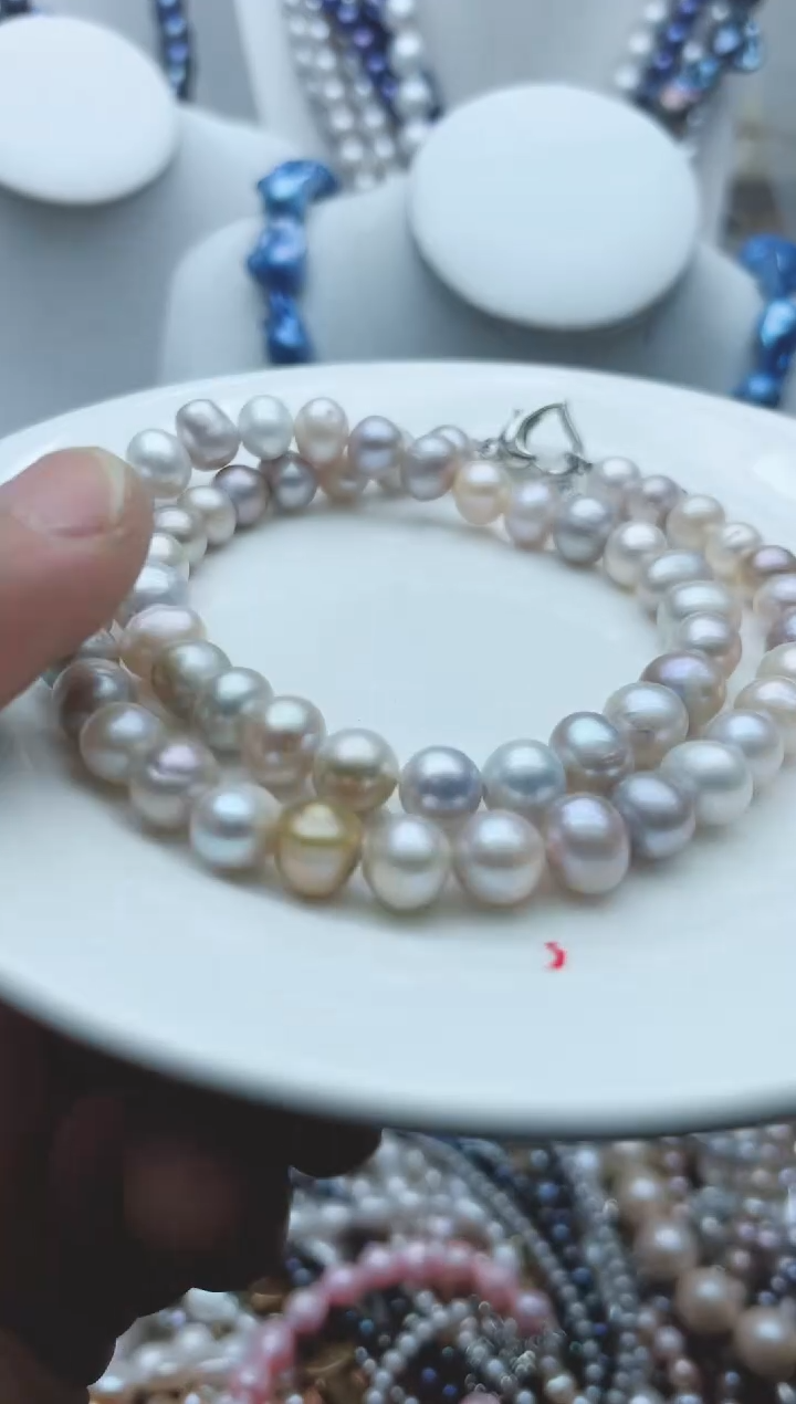 【闪购商品】淡水珍珠颈饰钛钢3