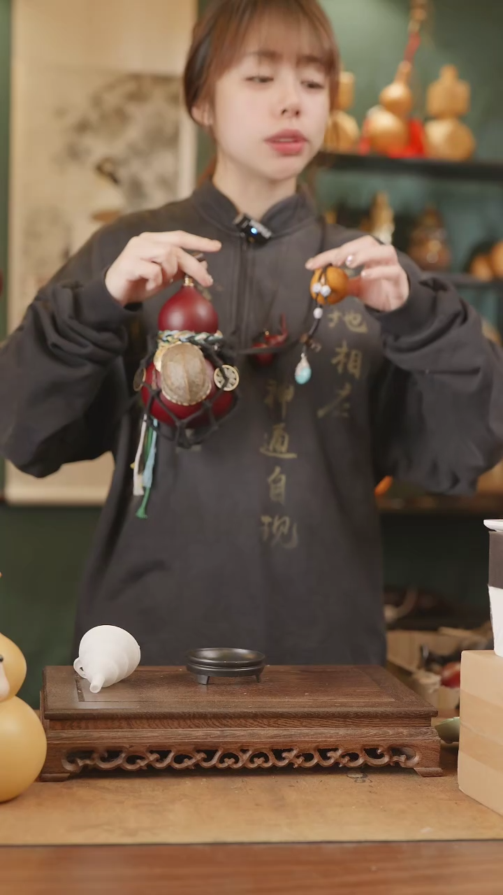 【闪购商品】52号精品天然大漆工艺防渗内胆酒葫芦~