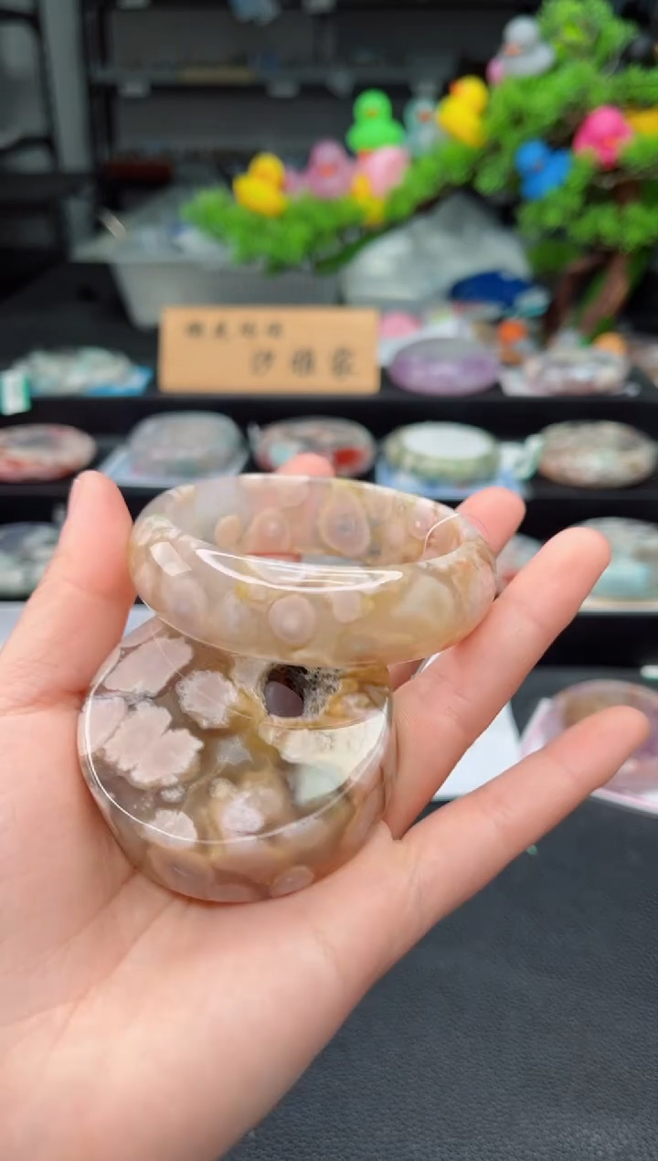 【闪购商品】石英质玉未镶嵌手镯59圈口 （赠品镯心）6658347