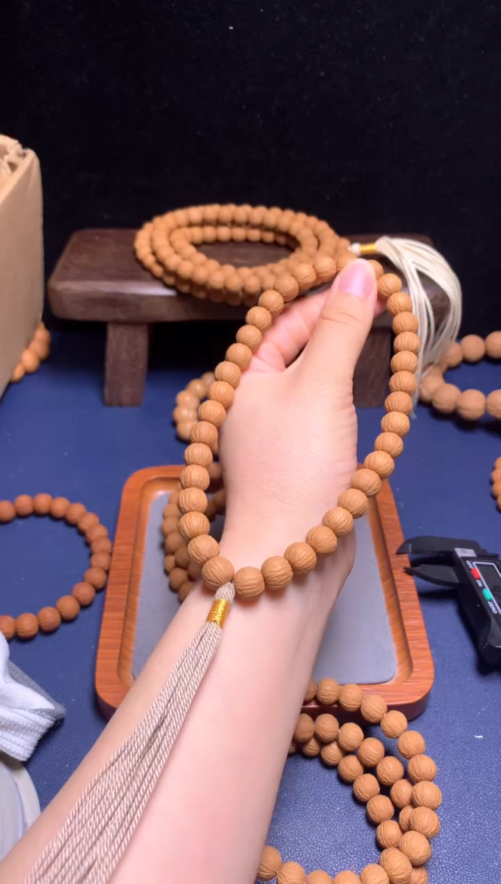 猴头核桃手串10精修凤羽手持