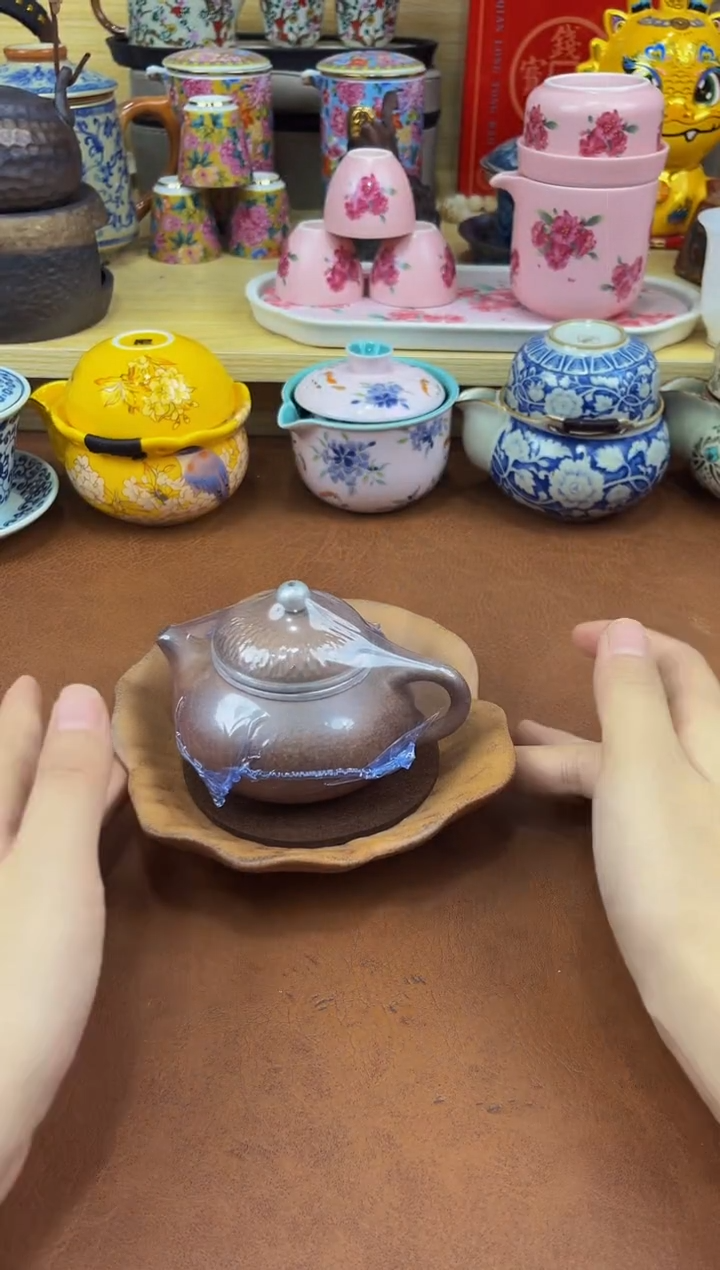 陶瓷茶具摆件旅行套组