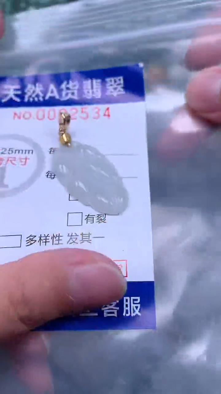 翡翠未镶嵌吊坠(不含链)1