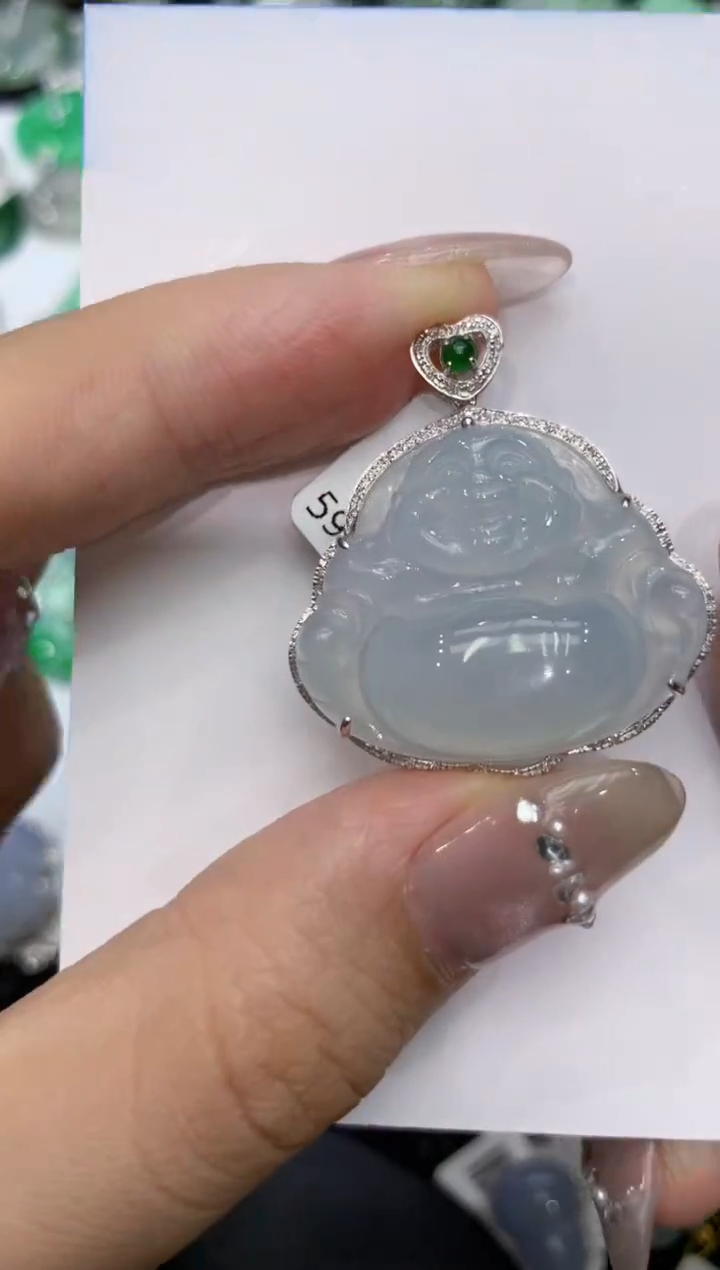 【闪购商品】翡翠颈饰18K金镶嵌222222222