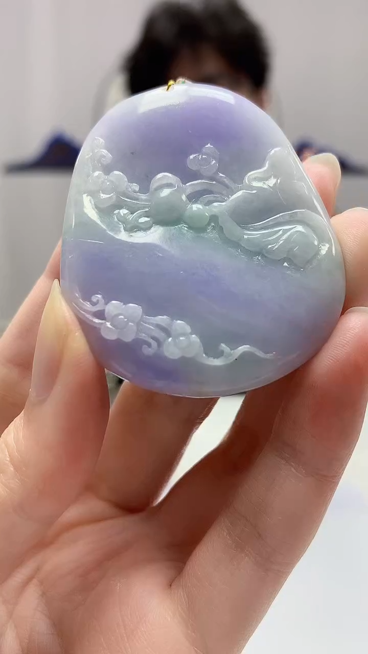 【闪购商品】定制翡翠未镶嵌4688zm-毛货挂件花牌169