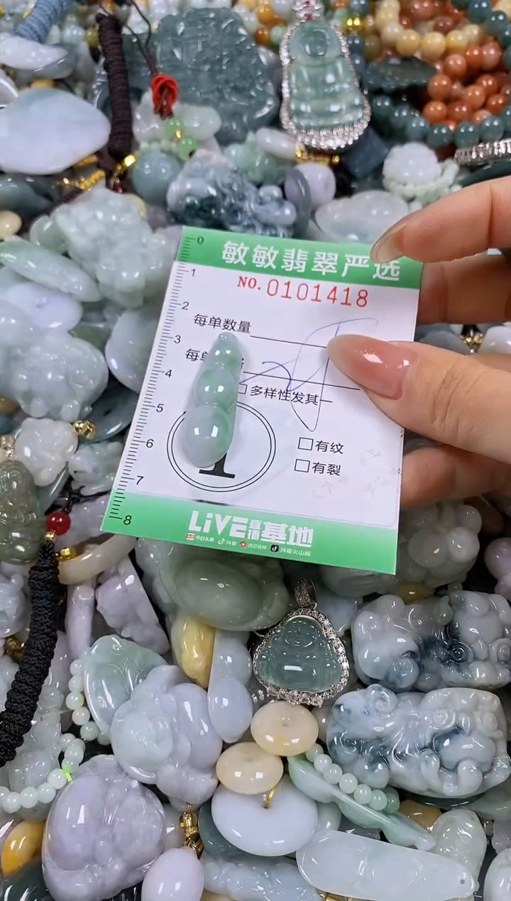 【闪购商品】翡翠颈饰未镶嵌闪购链接0101418