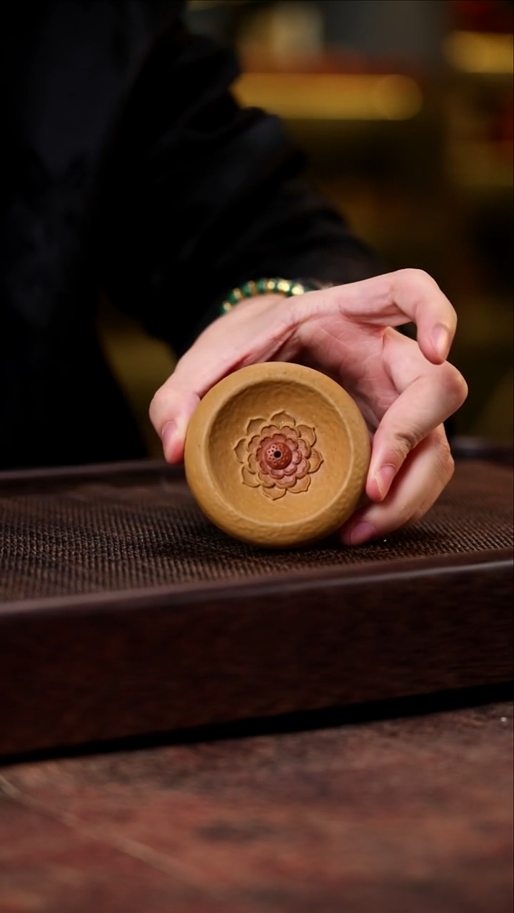 紫砂周边莲花香插