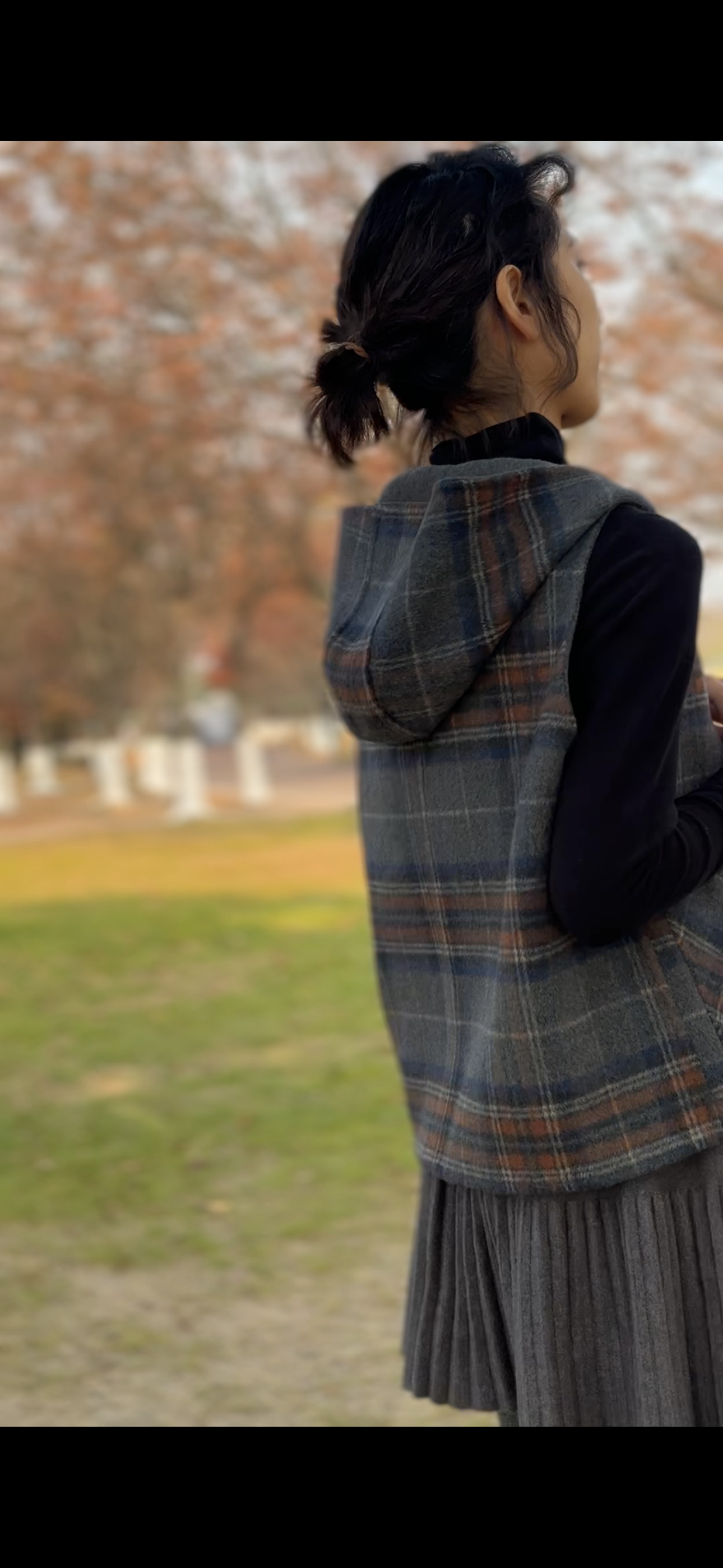 【手工缝制马甲】2025新款双面毛呢手工缝制带帽马甲短款秋冬女装