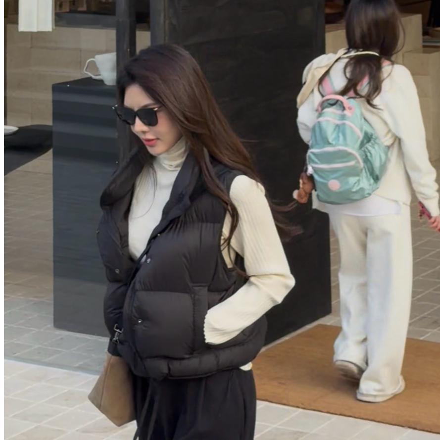 【关关专属】东之家23182半高领棉马甲