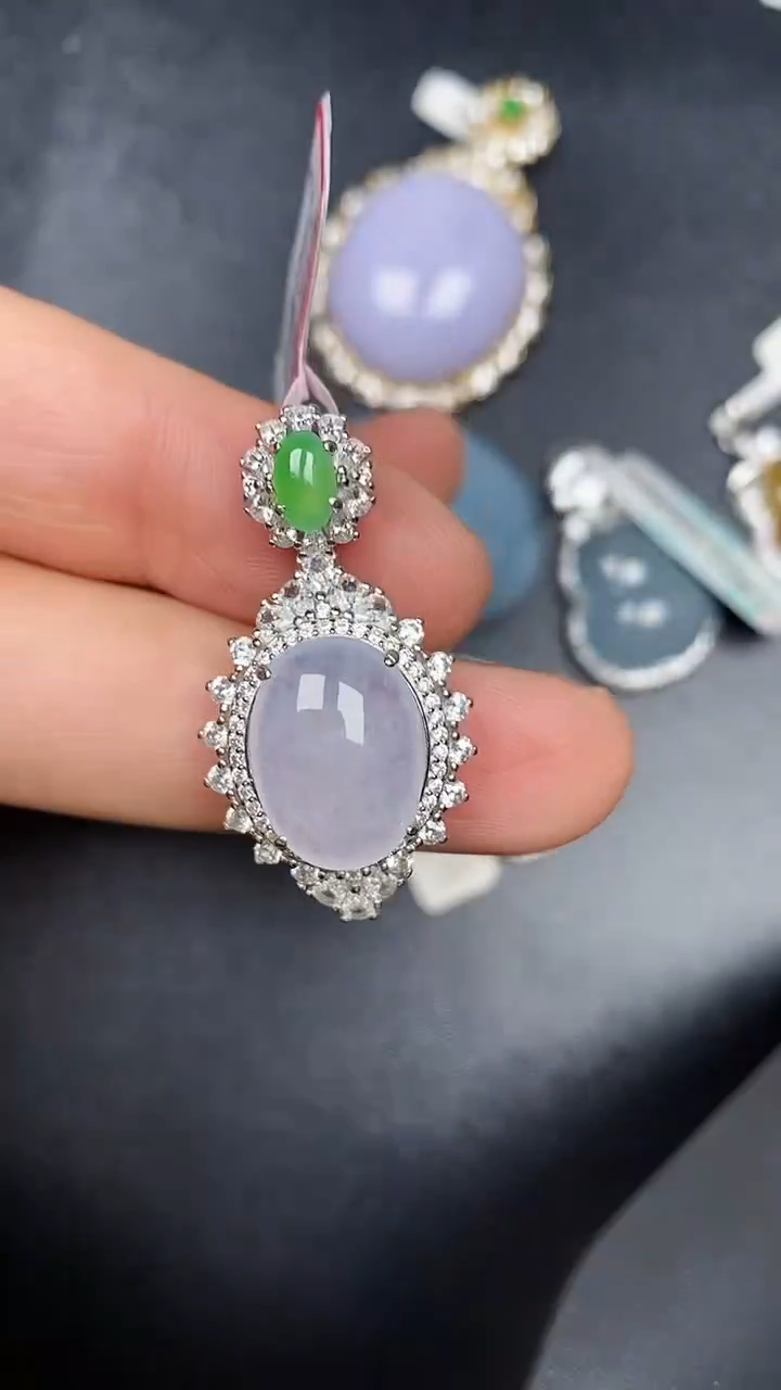 银S925镶嵌戒指翡翠1860