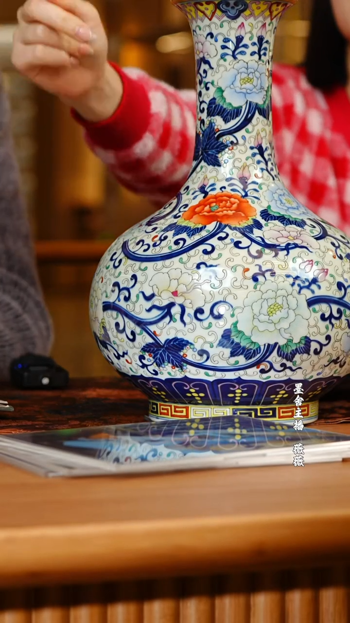 【闪购商品】古窑御器青花粉彩赏瓶@@gyyq27