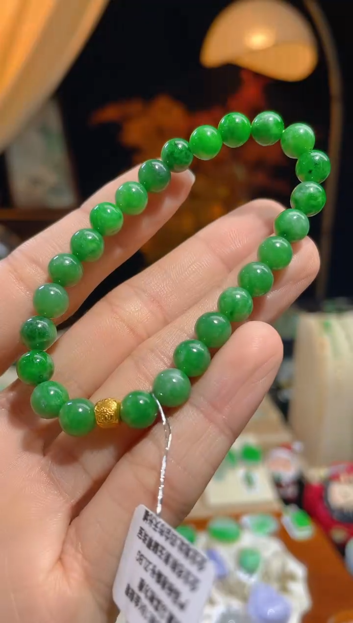 【闪购商品】翡翠颈饰18K金镶嵌假一赔三
