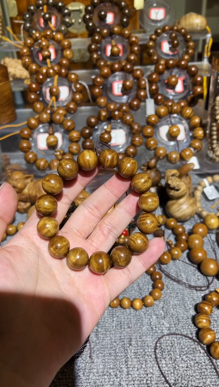 【闪购商品】楠木（金丝楠）手串/手链小叶桢楠水波纹1.5手串