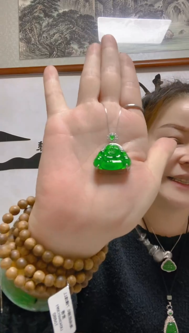 颈饰未镶嵌翡翠天然A货 假一罚四
