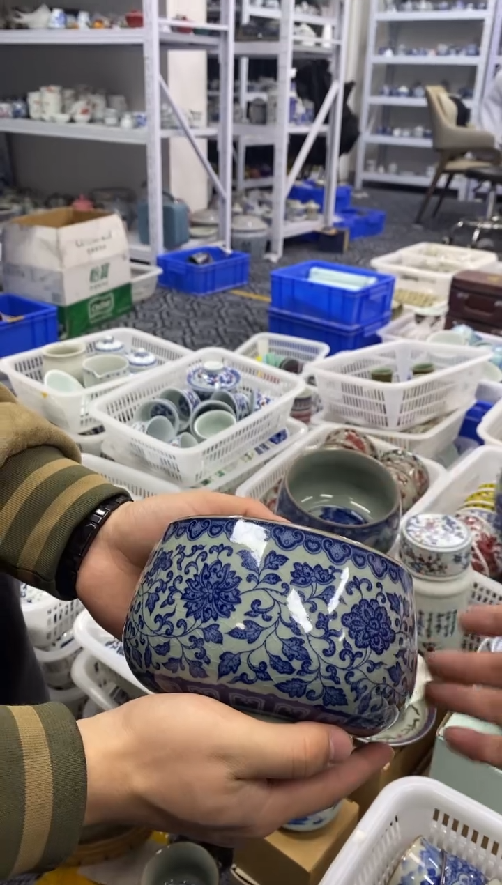 摆件陶景德陶瓷茶具茶洗