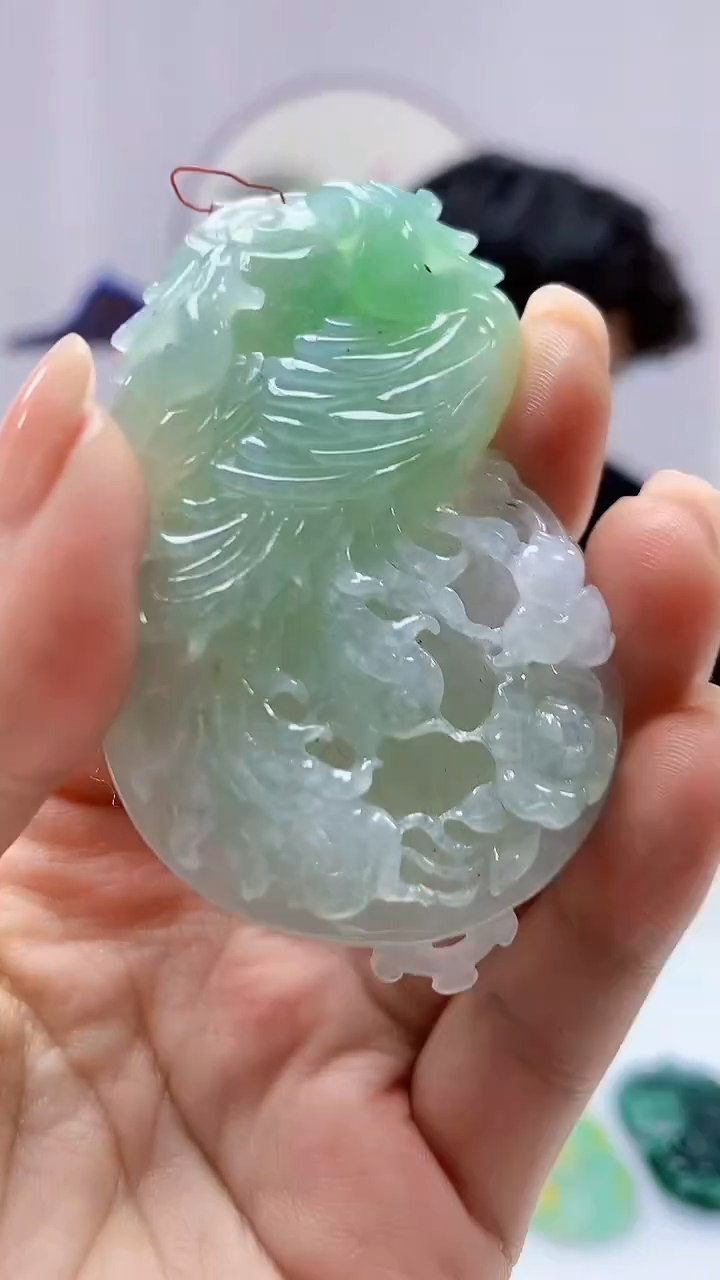 【闪购商品】定制翡翠未镶嵌5145ms-毛货196凤凰