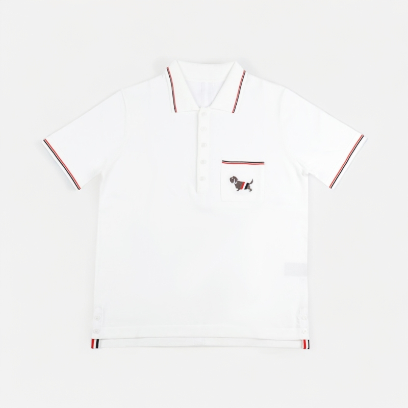 男士休闲三色针织POLO衫