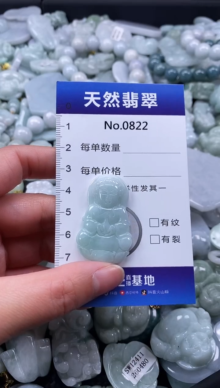 【闪购商品】翡翠颈饰未镶嵌缅甸A货翡翠0822