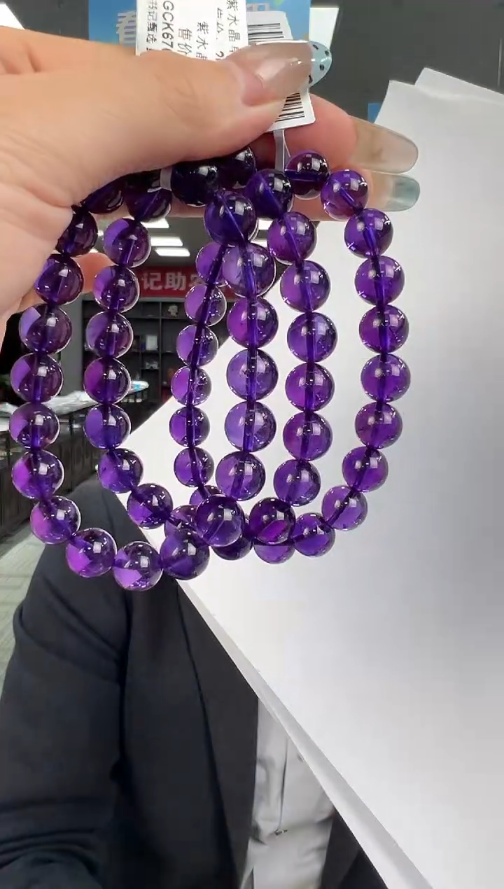 【闪购商品】水晶手链未镶嵌B45 GCK676约9mm多样性发一