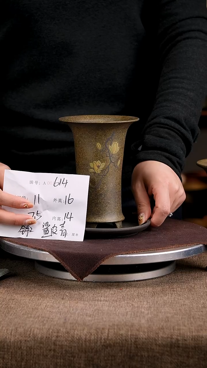 紫砂花盆花卉工艺614+z