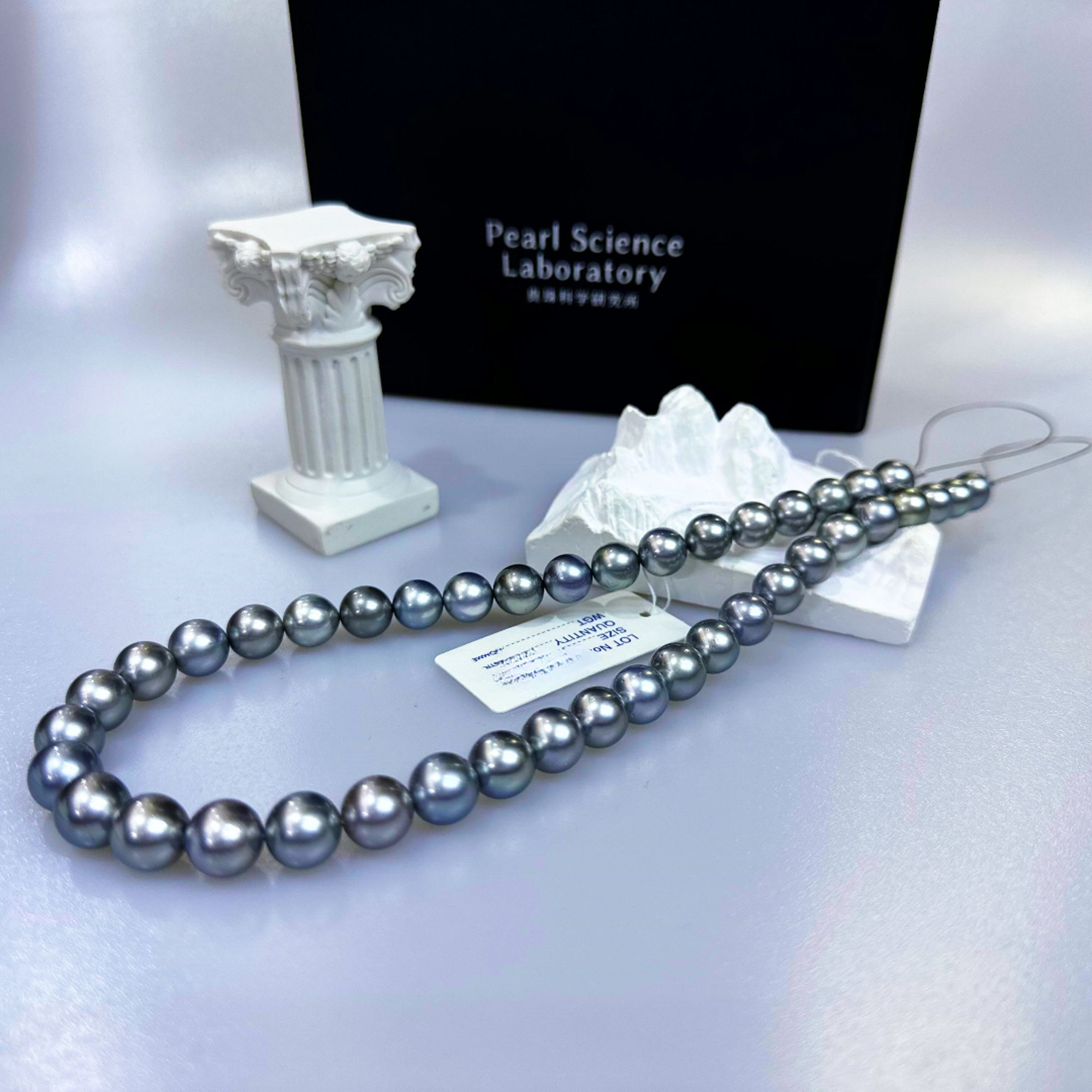 【老蚌头珠宝】SK大溪地铂金灰珍珠项链8-11mm天然真珍珠多样性发货