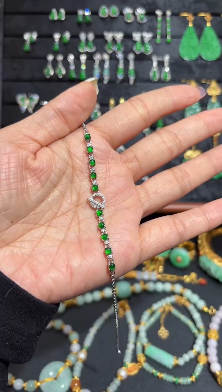 【闪购商品】翡翠颈饰银S925镶嵌蛋面/支持复检/一件