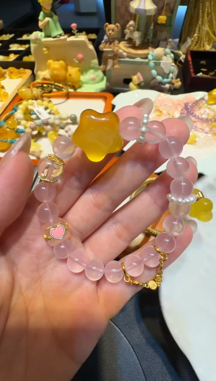 【闪购商品】琥珀珠宝奇石未镶嵌梦幻泡泡系列 S码幸运星