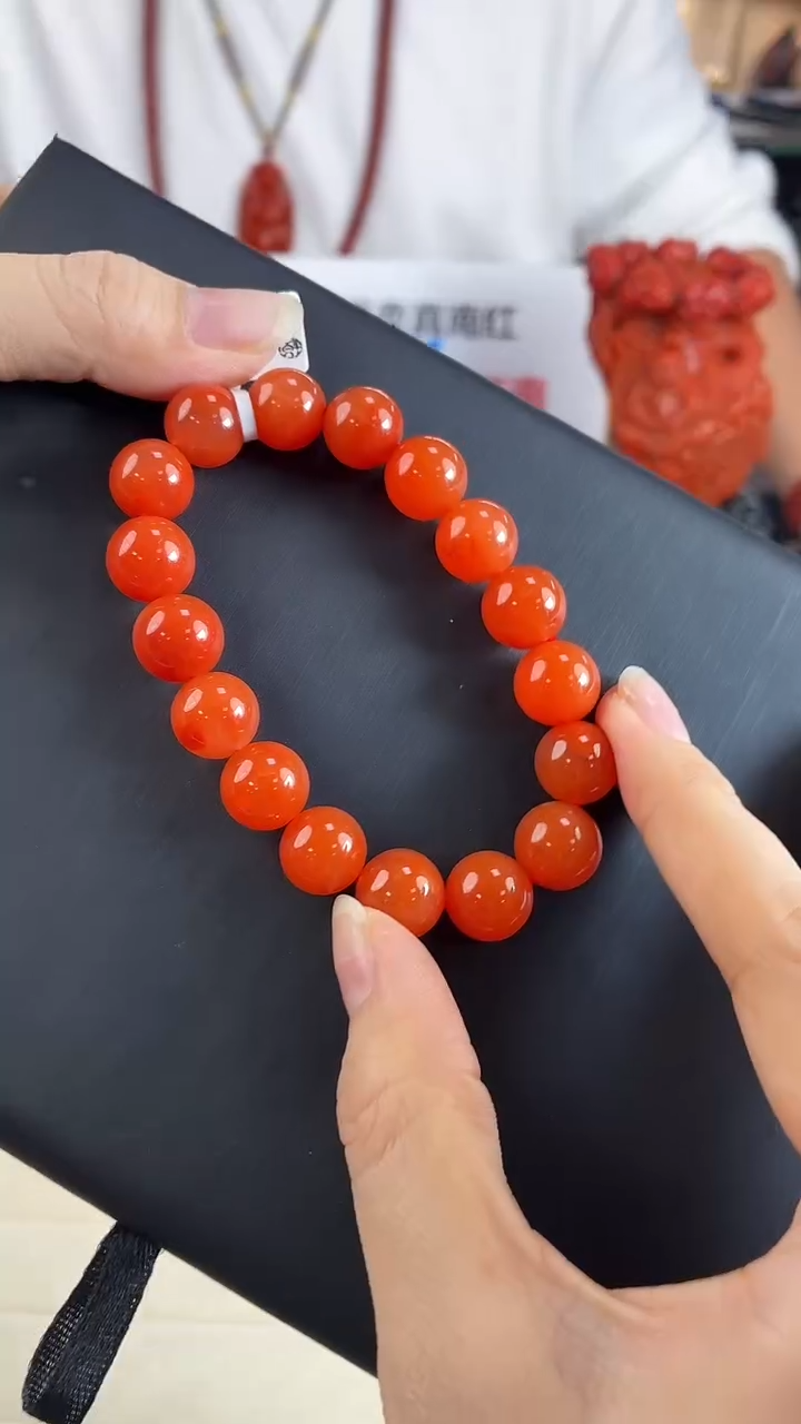 未镶嵌保山手串12mm南红玛瑙一个/条
