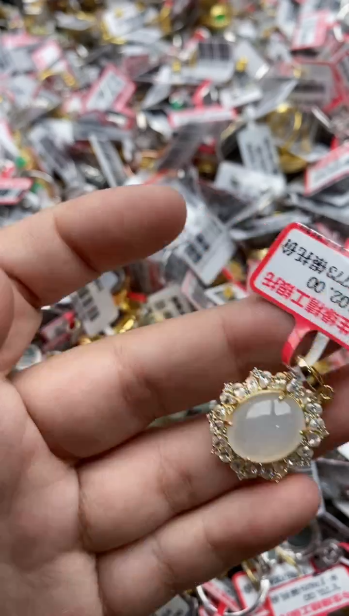 【闪购商品】翡翠戒指银S925镶嵌44444---10