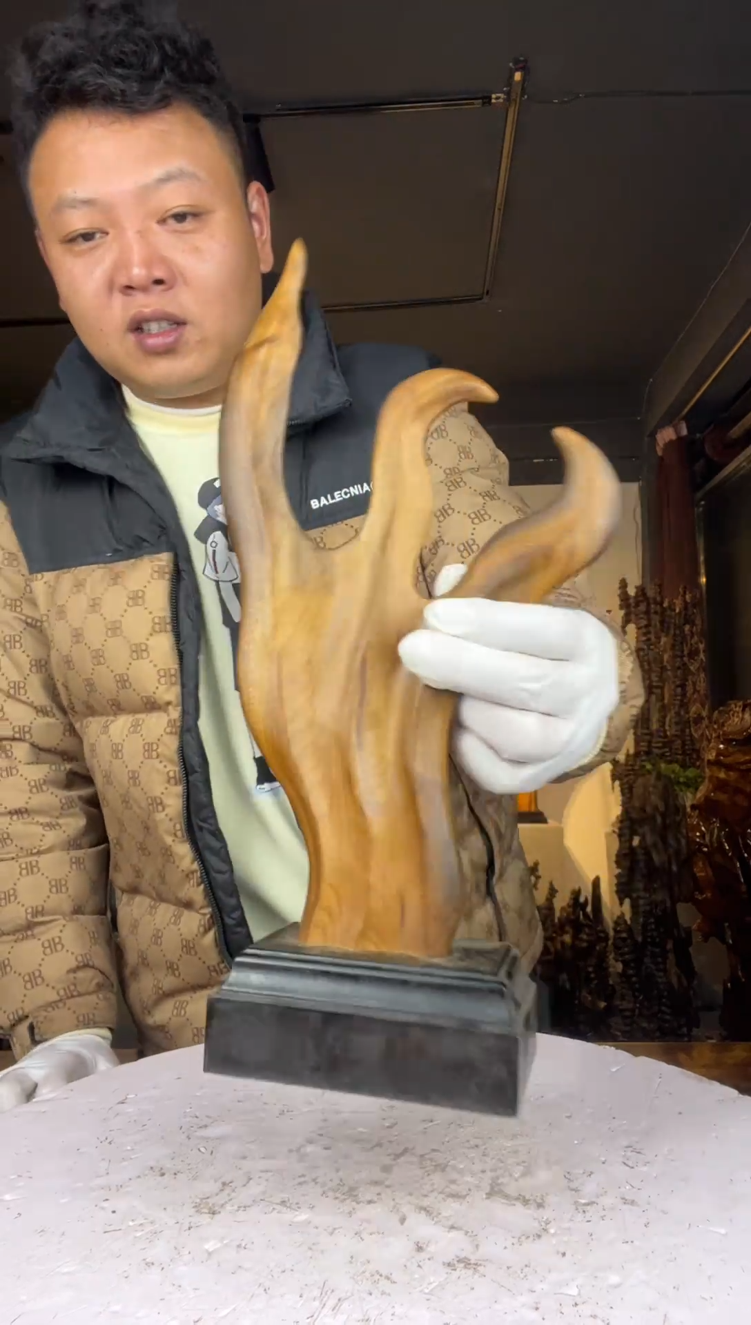 金丝楠权****》026金丝楠自然随型摆件