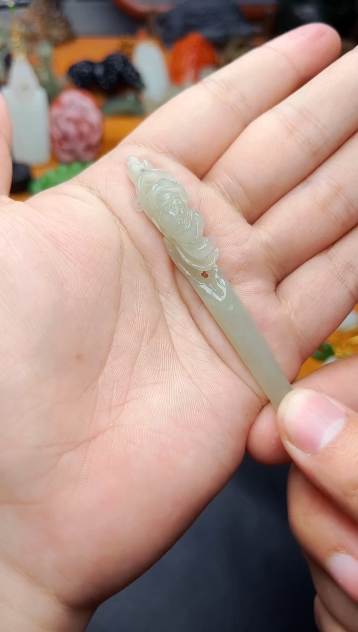 【闪购商品】和田玉发饰未镶嵌发簪01