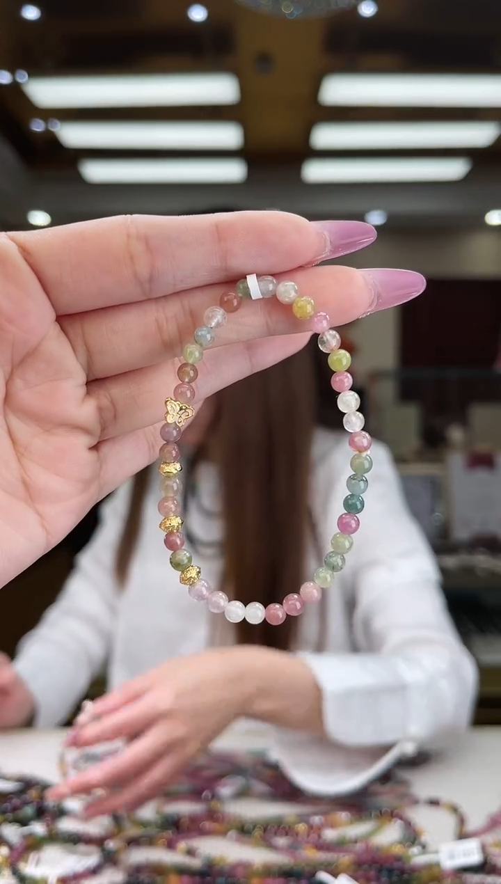 【闪购商品】碧玺/未镶嵌碧玺手串多样性发货15