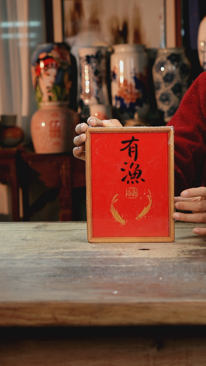 【闪购商品】瓷片景德镇纯手工釉下彩精品花瓶