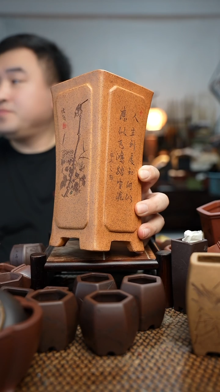 紫砂花盆長木軒精品紫砂