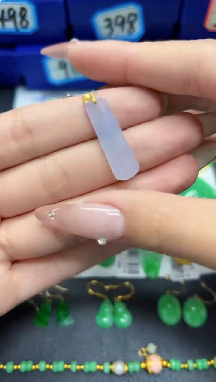 【闪购商品】翡翠颈饰18K金镶嵌Y缅料A货/支持复检/一件